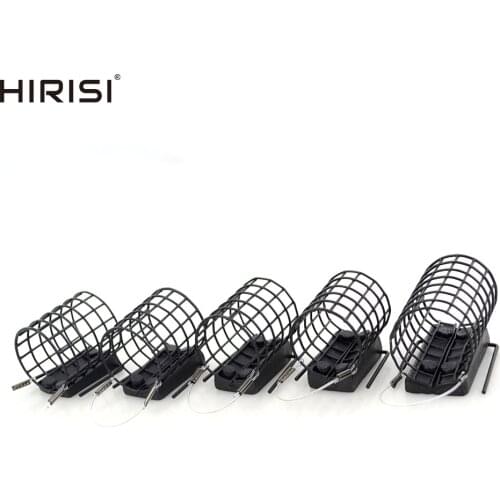 10pieces Fishing Tackle Round Feeder Cage for Carp Coarse Match Barbel Metal Feeders 30g 40g 50g 60g 75g