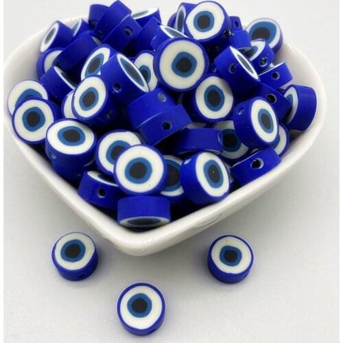 30pcs/Lot 10mm Mixed Colors LOVE Shape Clay Spacer Beads Polymer Clay Beads For Jewelry Making DIY Handmade Accessories #17