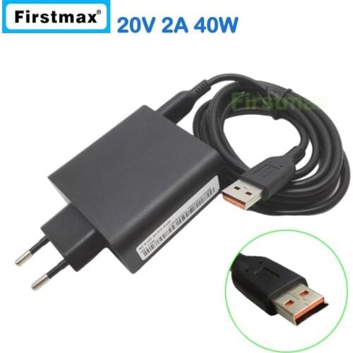 20V 2A 5.2V 2A USB AC Power Adapter for Lenovo Yoga 700-14IKB tablet pc charger ADL40WLG ADL40WLH 36200617 36200618 EU Plug
