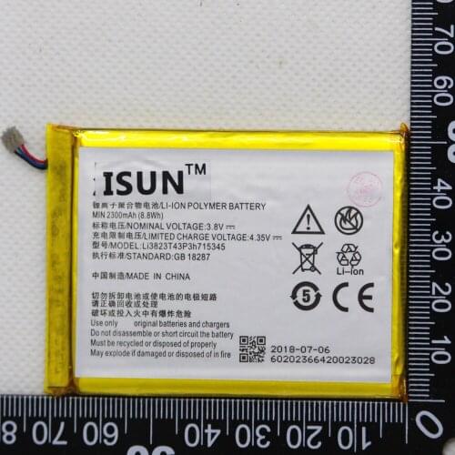 ISUNOO LI3823T43P3H715345 LI3820T43P3H715345 Battery For ZTE Grand S Flex MF910 MF910S MF910L MF920 MF920S Accumulator with tool