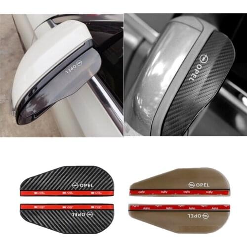 Car Side Rear View Mirror Rain Eyebrow Visor Rain Shield Shade Cover for Opel Astra H G J Insignia Mokka Zafira Corsa Vectra C D