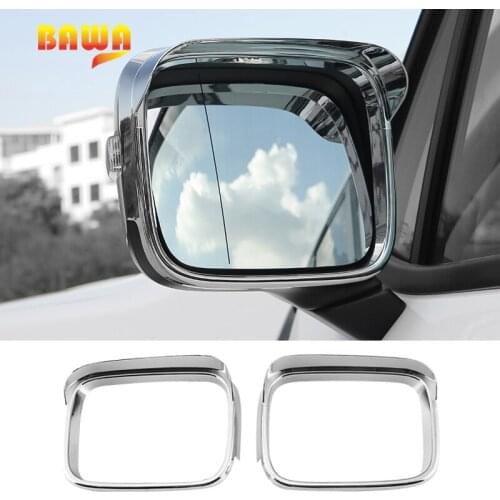 BAWA Car Stickers for Jeep Renegade 2016-2017 ABS Rearview Mirror Decoration Cover Accessories for Jeep Renegade Sticker