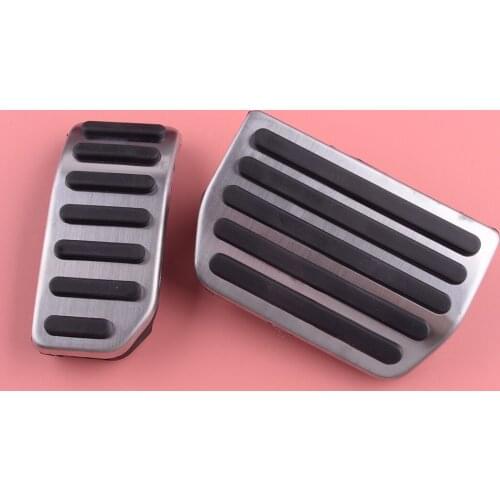 Car Front Automatic NO DRILL Steel Gas Brake Pedal Cover Fit for Volvo S60 V60 XC60 S80 2012 2013 2014 2015 2016 2017