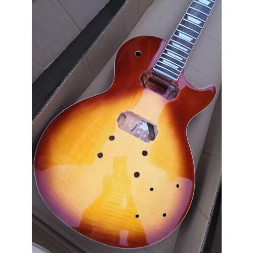 Free shipping New High quality China DIY electric guitar Mahogany body standard electric unfinished guitar cool guitar