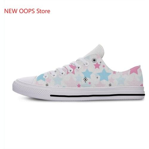 Sparkle glitter colorful Pastel galaxy Star Fashion Lightweight Classic Canvas Shoes Men Women Casual Breathable Sneakers