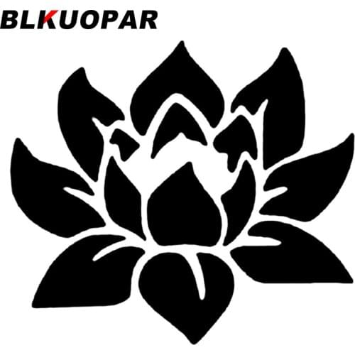 BLKUOPAR for Vivid Lotus Car Stickers Sunscreen Vinyl Decals Waterproof Die Cut Scratch-Proof Refrigerator Helmet Decor