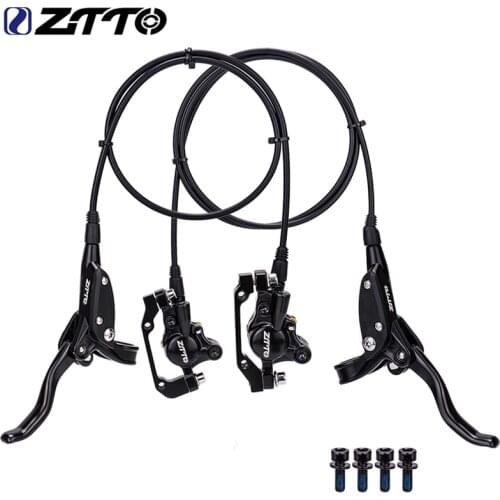 Bicycle hydraulic brake clamp left front right rear Mountain bike Kit Bicycle Oil Pressure Disc Brake Set