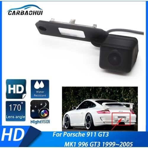 HD CCD Car Parking Waterproof Reverse Backup Rear View Camera Night Vision For Porsche 911 GT3 MK1 996 GT3 1999~2003 2004 2005