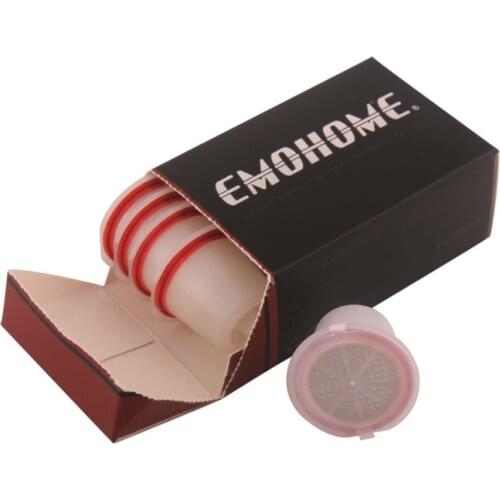 EMOHOME 5/10pcs Refillable Nespresso Coffee Capsule Pod Reusable Compatible Nespresso Machines Retail, Not Machine