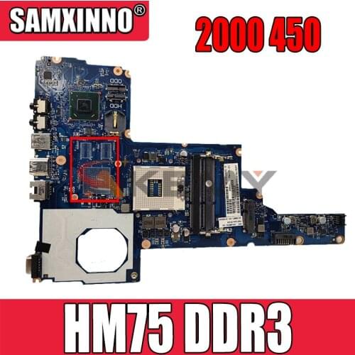 Laptop Motherboard For HP 2000 450 Main Board 685107-001 685107-501 PGA989 HM75 J8F DDR3 Full tested
