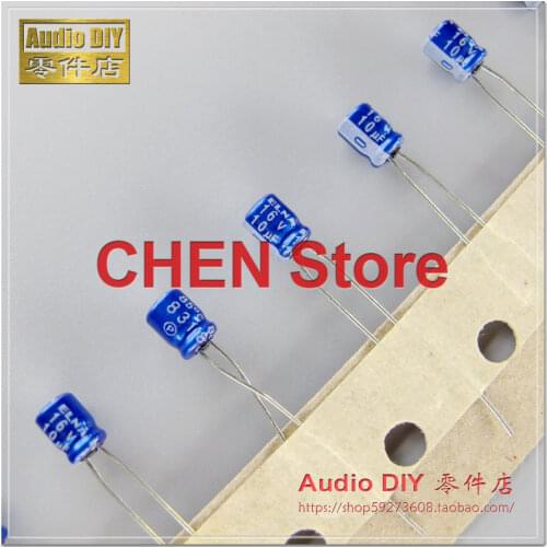 50PCS/100PCS Malaysia ELNA RC3 16V10UF 4X5MM audio electrolytic capacitor 10uF/16V blue robe 10uf 16v Ultra small volume