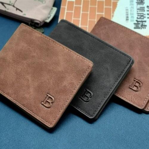 2021 New Men Wallets Small Money Purses Wallets New Design Dollar Price Top Men Thin Wallet With Coin Bag Zipper Wallet