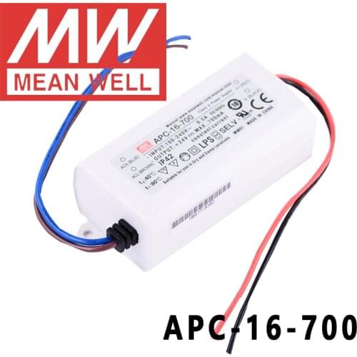 Original Mean Well APC-16-700 meanwell 700mA Constant current 16.8W Single Output LED Switching Power Supply