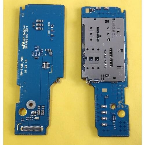 2--50PCS Original New For Samsung Galaxy Tab S5E SM-T725 T720 T725 SIM Card Reader Connector Flex Cable to Mainboard