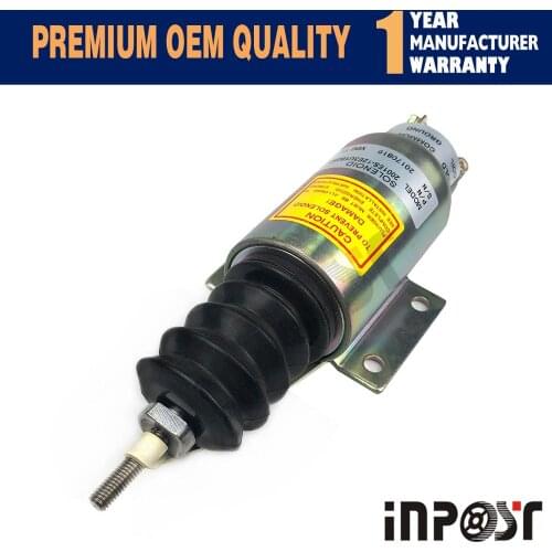 2001ES-12E3U1B2S2 12v Stop Shutoff Solenoid with 3 terminals