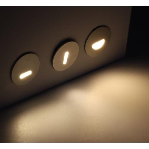 1W Stair Light IP67 Waterproof Led Recessed Step Lights Outdoor Corner Wall Lamps DC12-24V Inground Deck Lamp Staircase Lighting