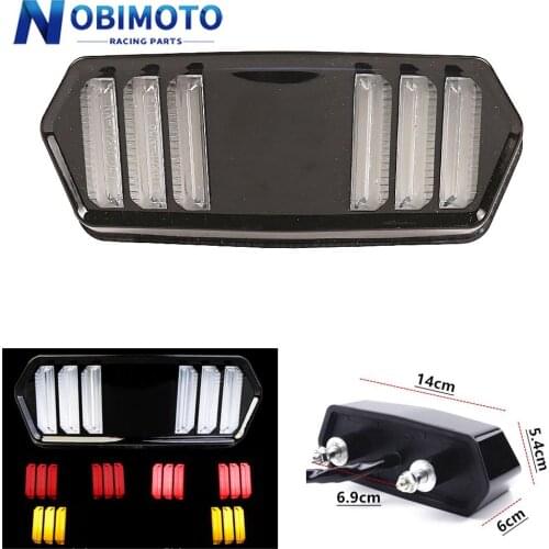 MultiColor LED Tail Light Motorcycle Brake Running Turn Signal Indicator For Honda MSX CBR CTX700 CTX700N 125 650F MX Motocross