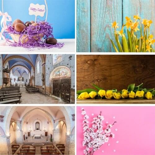 SHENGYONGBAO Vinyl Custom Photography Backdrops Prop scenery+ Flower and Wooden Planks Photography Background 190117SK-0009