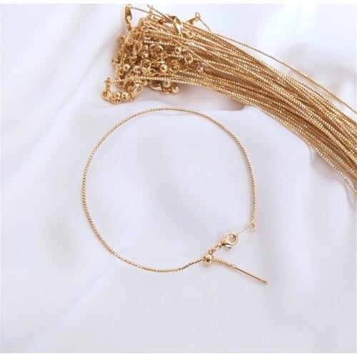 14K Gold Filled Universal bracelet Batch thread Pin adjustable bracelet ring DIY accessory bracelet bracelet