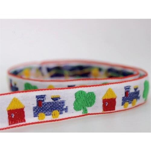 20yards*18mm Embroidery Jacquard Cartoon Ribbon Webbing DIY Sewing Supplies Handmade Ribbon Costume Childrens Cloth Accessories