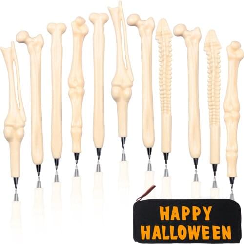 25Pcs Bone Ballpoint Pen Novelty Skel