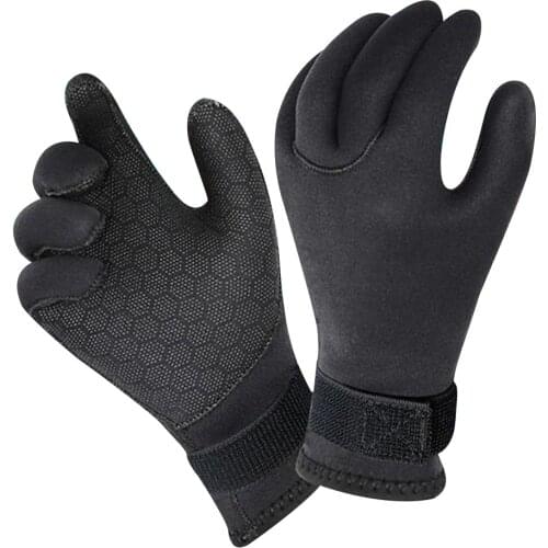 3mm Neoprene Swimming Gloves Swim Snorkeling Gloves Non Slip Diving Winter Swim Gloves Anti Scratch Keep Warm Wetsuit