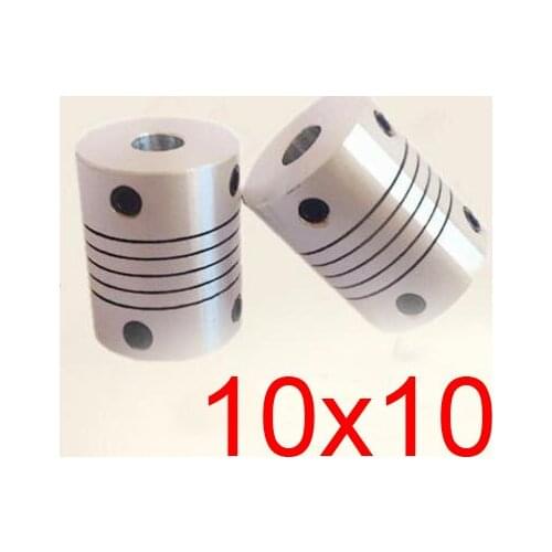 30pcs/lot 10x10 CNC Motor Jaw Shaft Coupler screw encoder 10mm to 10mm 10 to 10 Flexible Coupling 19mm OD 25mm length