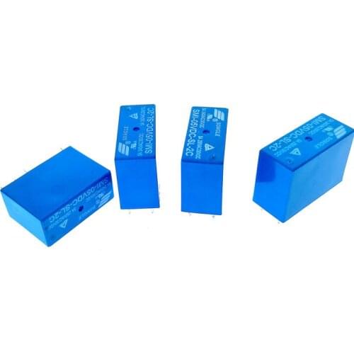 5pcs Relays SRD-05VDC-SL-C SRD-12VDC-SL-C SRD-24VDC-SL-C 4 Pin 5 Pin 8Pin DC 5V 12V 24V 48V 10A 250VAC 5PIN Power Relays