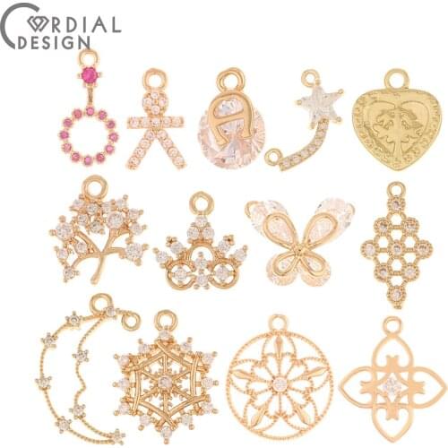 Cordial Design 6Pcs Choose/Jewelry Accessories/Hand Made/Flower Shape/Earrings Pendant/Jewelry Findings & Components/DIY Making