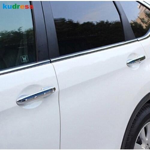 For Honda CRV CR-V 2012 2013 2014 2015 ABS Chrome Side Door Handle Catch Cover Trim Stickers Car Styling Accessories 8pcs