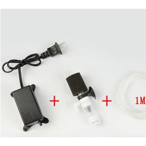 Aquarium Air Pump Form A Complete Set Mini Filter Fish Tank Air Pump Skimmer Biochemical Sponge Filter Aquatic Pets Products
