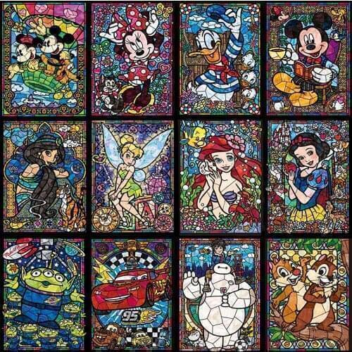 Diamond Painting Cartoon Disney Princess Fairy Animal Colorful Embroidery 5D DIY Square Round Photo Cross Stitch Mosaic Kit Home
