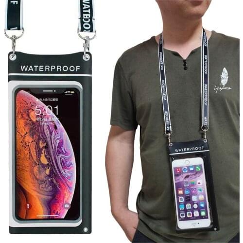 Outdoor Water Proof Cell Phone Pouch Bag Swimming Fishing Diving Mobile Phone Case Underwater for iPhone 12 Samsung HUAWEI