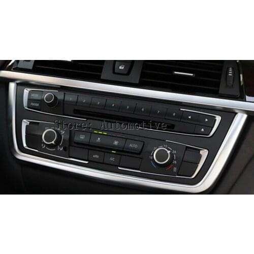 For BMW 3 Series F30 320i 328i Inner Centre Console Frame & Button Cover 2013-2015 5pcs