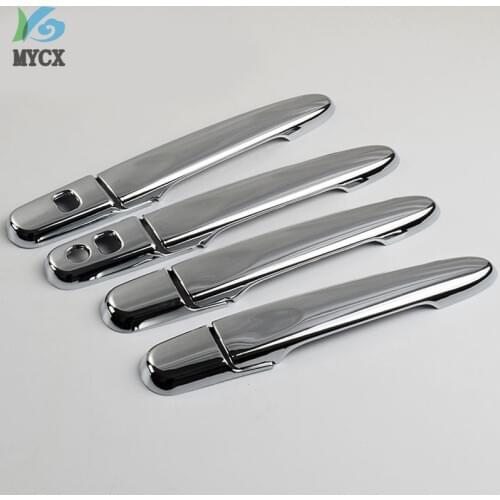 For Toyota Rush 2018 2019 2020 Carbon Fiber Door Handle Cover Trim Car Styling Sticker Exterior Accessories