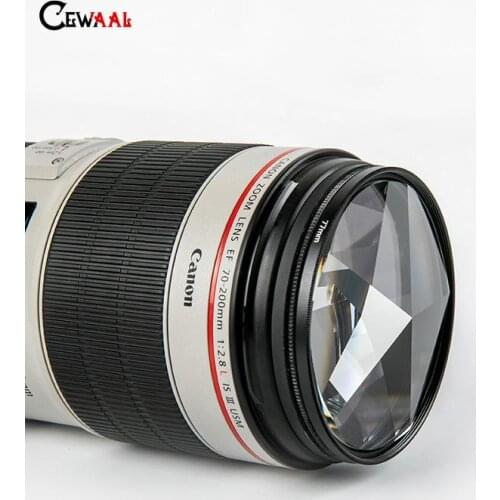 Camera Filter Photography Foreground Virtual Filter Penta Prism Pentagram Filter 77mm Polarizing Filter for Canon Nikon Sony
