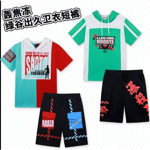 Anime My Hero Academia Todoroki Shouto T Shirt Boku no Hiro Akademia Bakugou Katsuki tshirt Streewear Women Men Cosplay Costumes