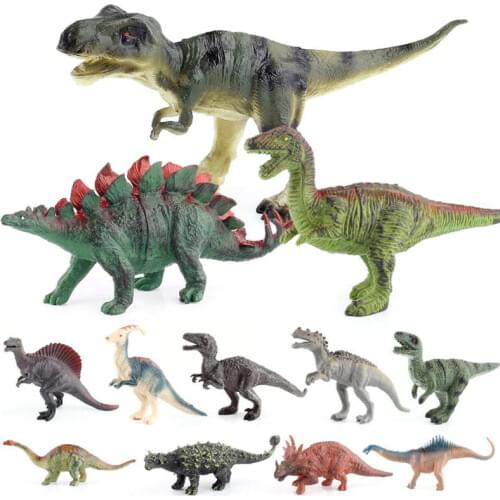 Simulation Animal Small Dinosaur Figure Doll Kids Toys Hollow Model Tyrannosaurus Rex Parasaurus Spinosaurus Learning Toys Gift
