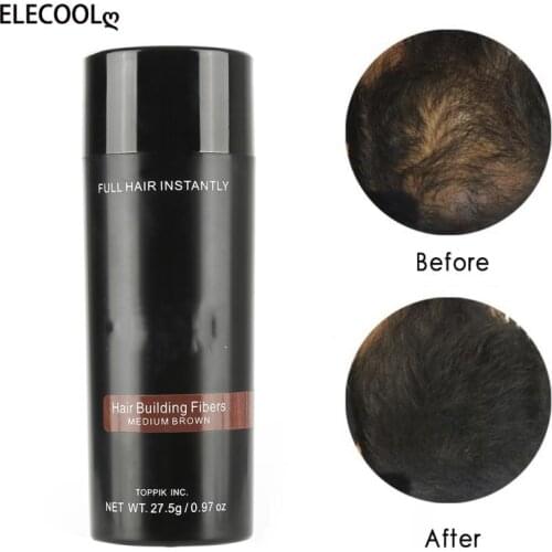 ELECOOL Topic Hair Growth Hair Building Fibers Full Hair Instantly Fiber Capilares Hold Spray Powder Hair Extension Products