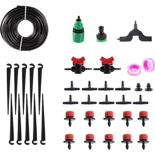 5M/15M/25M 4/7 mm Garden Watering Irrigation Kit 4/7mm Hose Controllable Switch Plant Automatic Self Watering Kit IT224