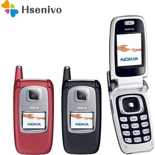 6103 100% original phone Nokia 6103 Flip cell phone with Bluetooth refurbished