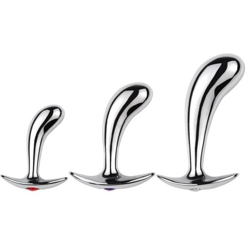 2020 New Metal Anal Plug Anal Plug 3 Style S/M/L Steel Butt Plug for Women Men Sex Anal Toys Wearing Outdoor All Day Beginner