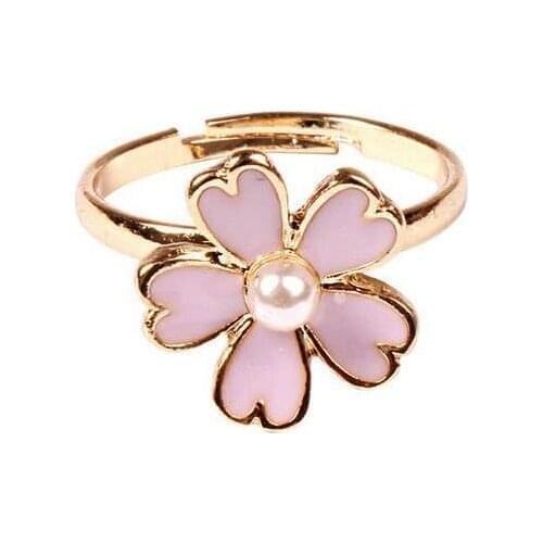 20 pcs/lot new arrival items metal enamel Sakura ring
