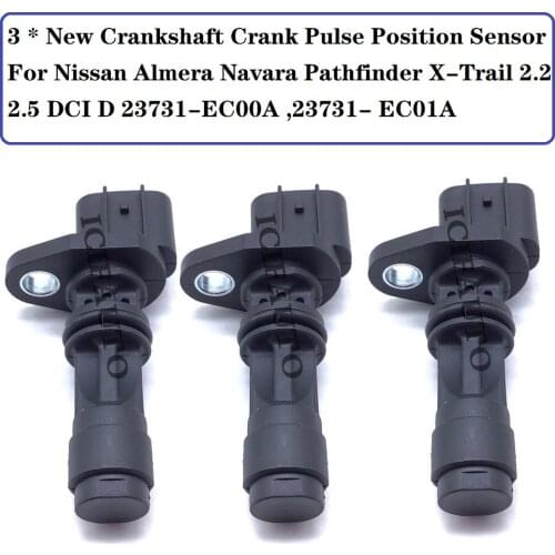 New Crankshaft Crank Pulse Position Sensor For Nissan Almera Navara Pathfinder X-Trail 2.2 2.5 DCI D 23731-EC00A ,23731- EC01A