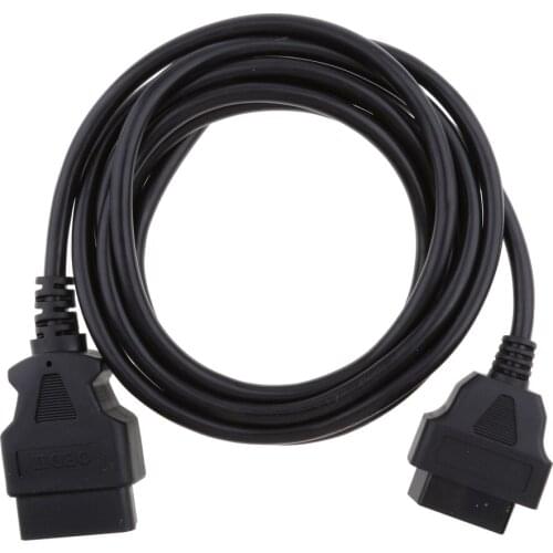 OBDII OBD2 16 Pin Male To Female Extension Diagnostic Cable Adapter