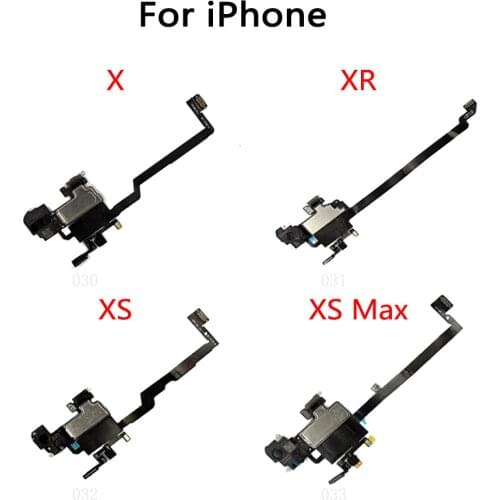 Original Earpiece Proximity Light Sensor Headphone Sound Earphone Speaker Flex Cable For iPhone X XR XS Max Earpiece Speaker