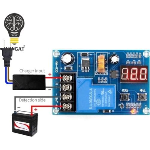 WAVGAT XH-M604 Battery Charger Control Module DC 6-60V Storage Lithium Battery Charging Control Switch Protection Board