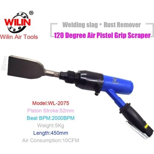 Air Flux Chipper Pneumatic Pistol Angle Shank Scraper Brake Scaling Hammer Car Repair Flat Chisel Rust Romover Gun