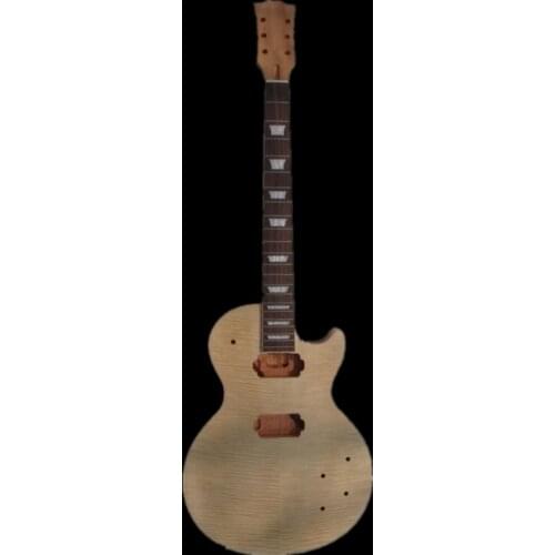 DIY Solid Unfinished electric guitar body with neck Excellent handcraft