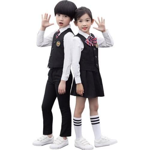 Korean Japanese School Uniform for Boys and Girls Kindergarten kids Class Clothes Primary and Middle School Students Suit